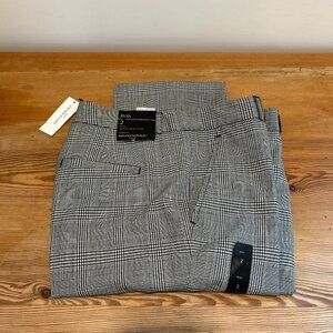 NWT - Banana Republic Plaid Ryan Dress Pant, Mid Rise, Slim Fit, Straight Leg